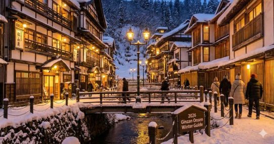 【2026日本東北】銀山溫泉深度行：走進大正浪漫雪景，交通預約與隱藏美食全攻略