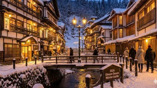 【2026日本東北】銀山溫泉深度行：走進大正浪漫雪景，交通預約與隱藏美食全攻略