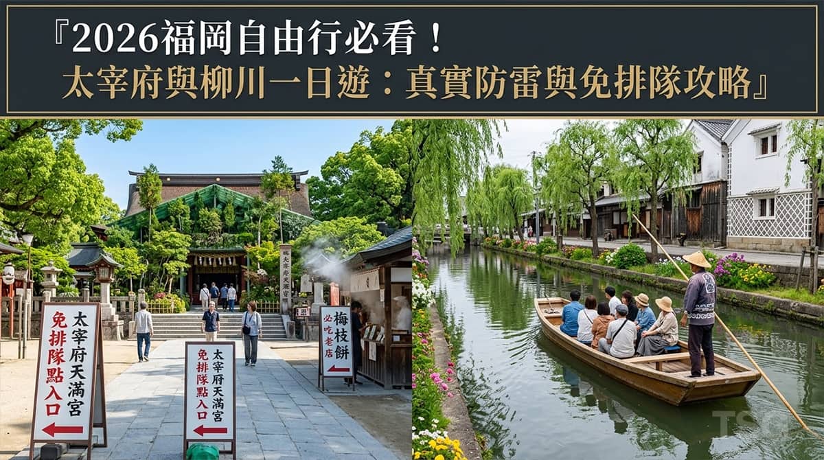 2026福岡自由行 Fukuoka Dazaifu Yanagawa 1day Tour Guide