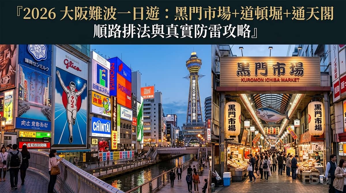 大阪難波一日遊 Osaka Namba Day Trip Anti Trap Guide