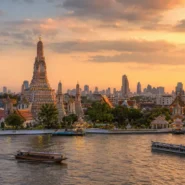 Bangkok skyline, temples and river for a first-time visitor travel guide
