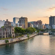 Comparison of the best areas to stay in Hiroshima, including Hiroshima Station, downtown, Peace Park, Nagarekawa and Miyajima