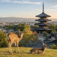Map-style view of the best areas to stay in Nara near Kintetsu Nara, JR Nara, Naramachi and Nara Park