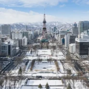 Map-style comparison of Sapporo Station, Odori, Susukino, Nakajima Park and Jozankei