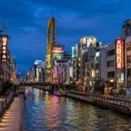 Budget hotel room and Osaka transport guide for travelers