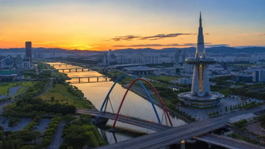 Daejeon skyline and Expo area near some of the best hotels in Daejeon