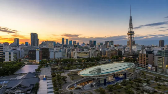 Nagoya skyline and station area near the best hotels in Nagoya for every budget