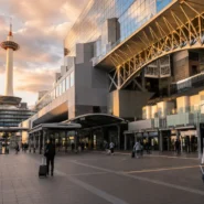 Kyoto Station area showing convenient hotel locations near the main exits