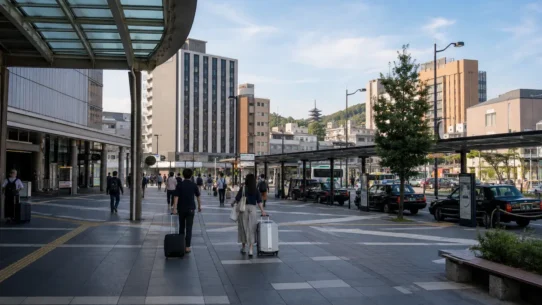 JR Nara Station area with convenient hotels for luggage-friendly stays in central Nara