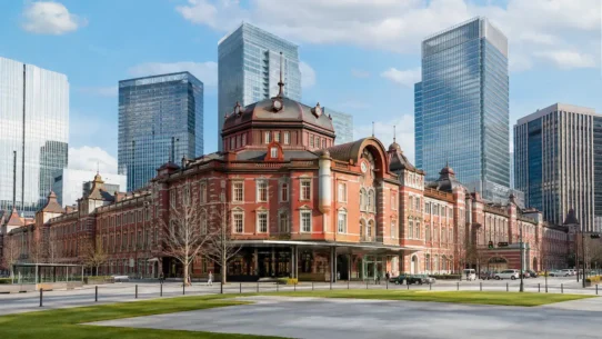 Tokyo Station Marunouchi red-brick building near the best hotels in central Tokyo