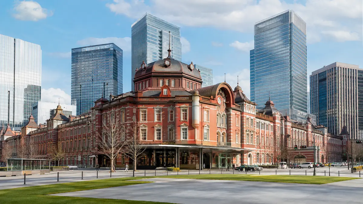 Tokyo Station Marunouchi red-brick building near the best hotels in central Tokyo
