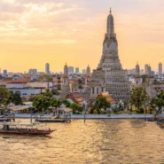 Bangkok skyline and temples illustrating the best time to visit Bangkok
