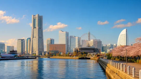 Yokohama Minato Mirai waterfront showing the best time to visit Yokohama