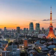 Map-style guide to the best areas to stay in Tokyo for first-time visitors