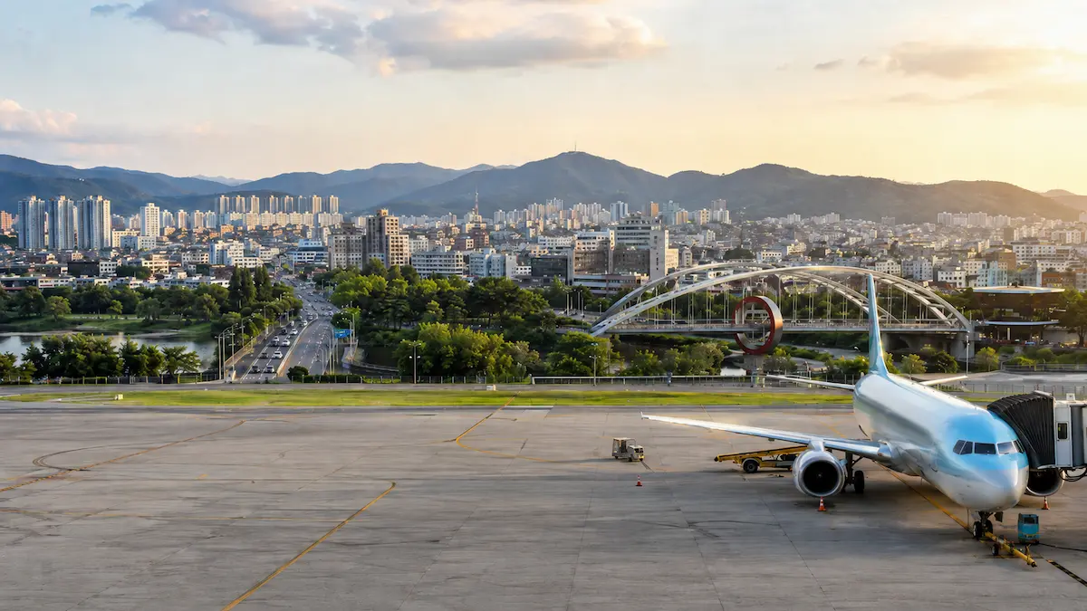 Daegu International Airport terminal and transport options to Daegu city center