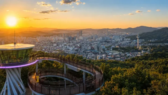 Daegu travel budget guide showing real daily costs for hotels, food, transport and attractions in South Korea