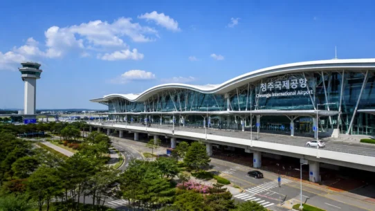 Cheongju International Airport to Daejeon city center transport options including train, bus and taxi