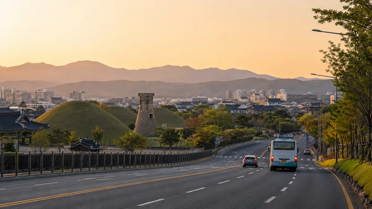 Pohang Gyeongju Airport transport options to Gyeongju city center