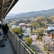 Gyeongju Station entrance for travelers heading to Gyeongju city center
