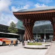Travel options from Komatsu Airport to Kanazawa city center including airport bus, train, taxi and rental car