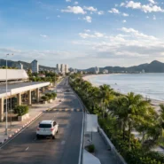 Traveler choosing transport from Hua Hin Airport to Hua Hin city center