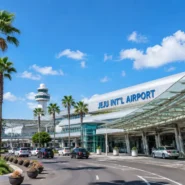 Jeju Airport to Jeju City Center bus taxi and transfer options
