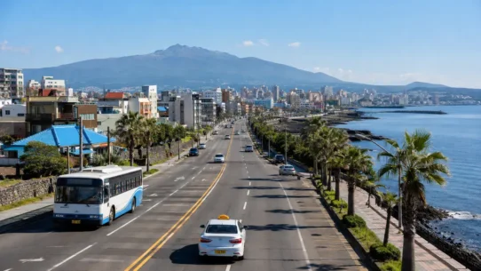 Travel options from Jeju Bus Terminal to Jeju City Center in South Korea