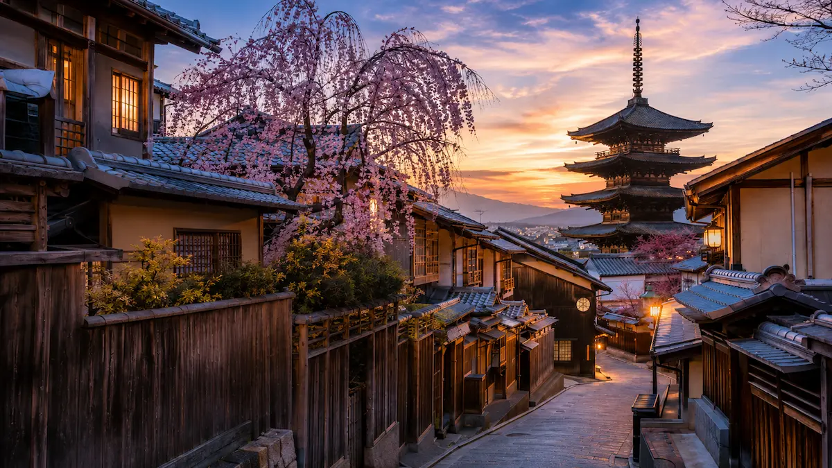 Kyoto travel budget guide with yen costs for hotels, food, transport and attractions