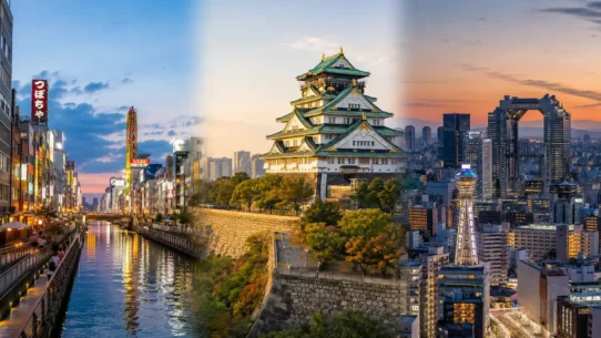 First-time visitors following an efficient five-day Osaka itinerary through Dotonbori, Osaka Castle, USJ and Osaka Bay