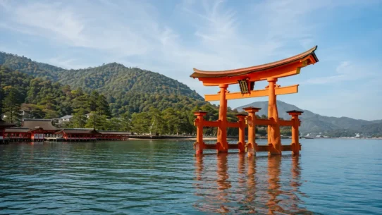 Three-day Hiroshima itinerary featuring Miyajima's torii gate and Hiroshima Peace Memorial Park