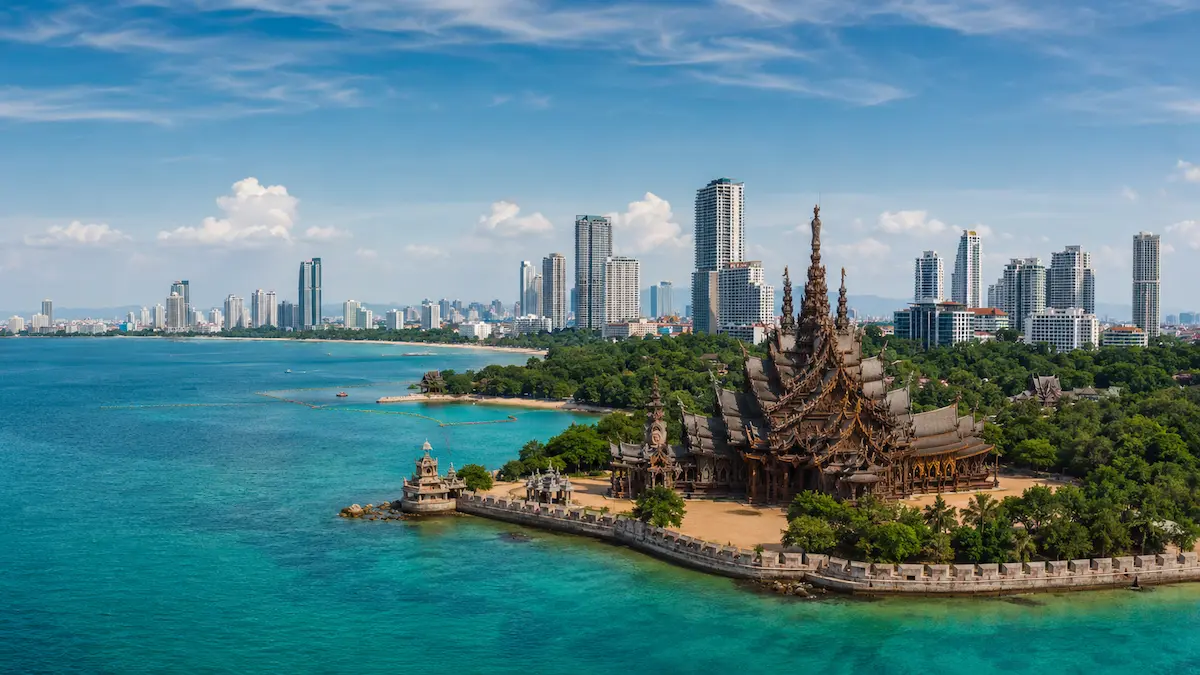 Three-day Pattaya itinerary featuring Koh Larn, Sanctuary of Truth and Nong Nooch Tropical Garden