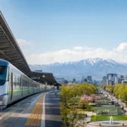 Transport options from New Chitose Airport to Sapporo city center, including the JR Rapid Airport train