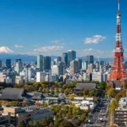 Tokyo skyline and Shibuya crossing for a first-time visitor travel guide