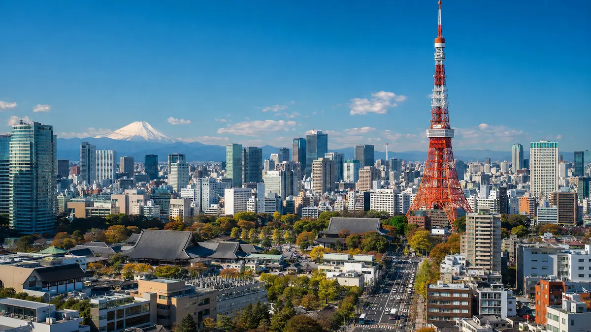 Tokyo skyline and Shibuya crossing for a first-time visitor travel guide