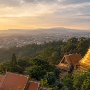 Map-style overview of the best areas to stay in Chiang Mai for first-time visitors