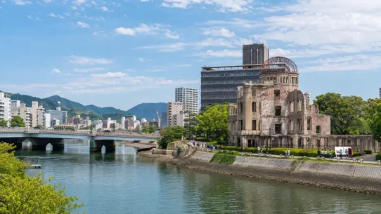 Hiroshima streetcar near the city center for a guide to the best areas to stay