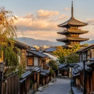 Traditional Kyoto street illustrating the best areas to stay in Kyoto for first-time visitors