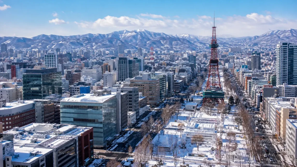 Map-style view of the best areas to stay in Sapporo for first-time visitors