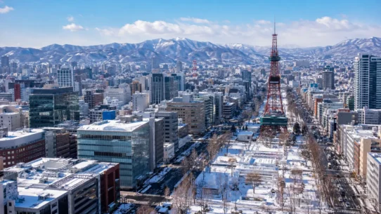Map-style view of the best areas to stay in Sapporo for first-time visitors