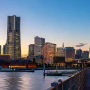 Yokohama skyline and airport transport guide from Haneda and Narita